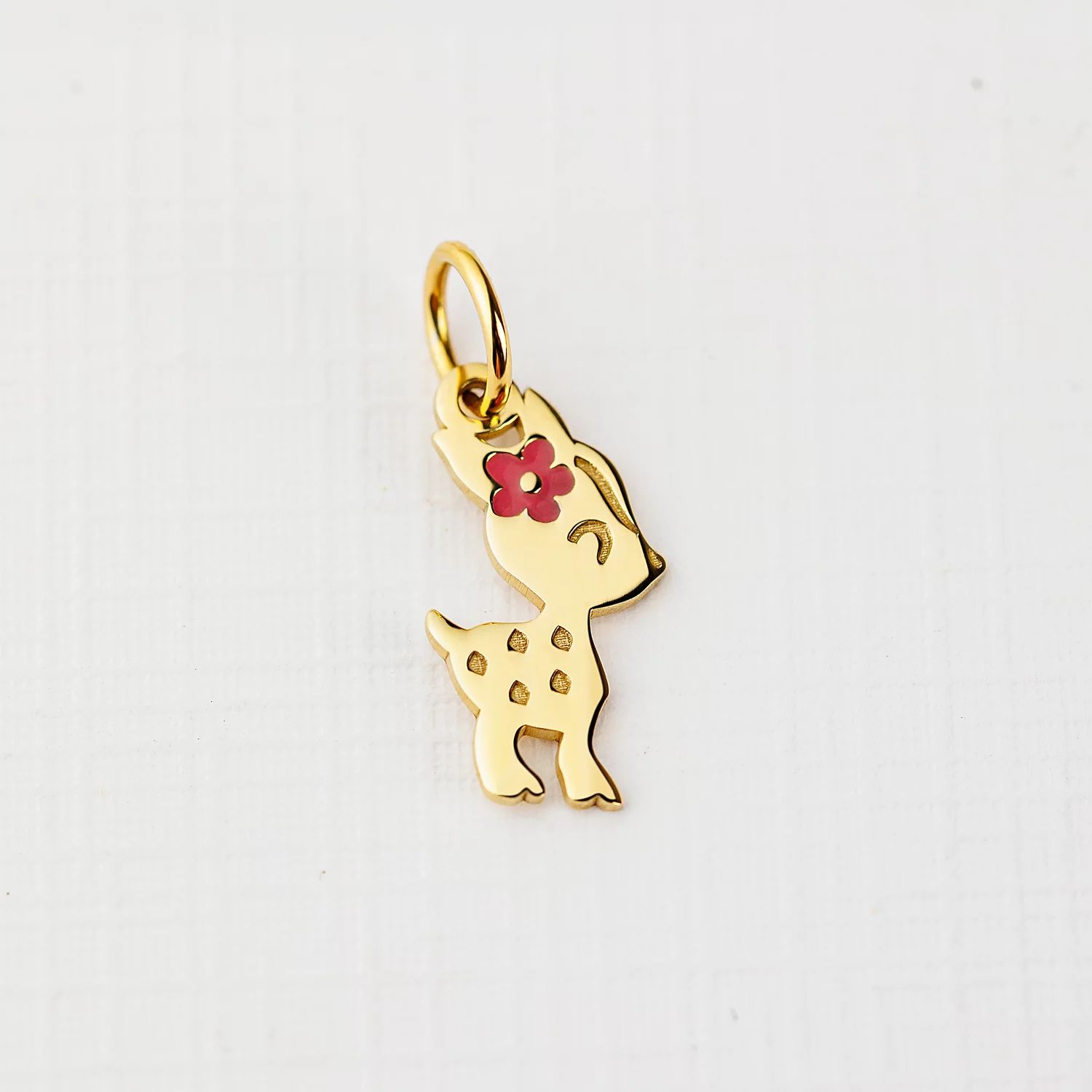 ELM Charm - Bambi - Argint 925 placat cu Aur Galben 18K