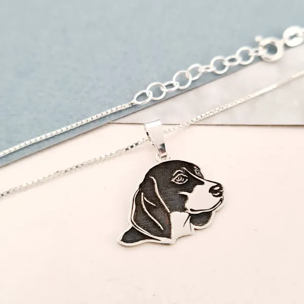 Lantisor cu pandantiv Beagle - Argint 925