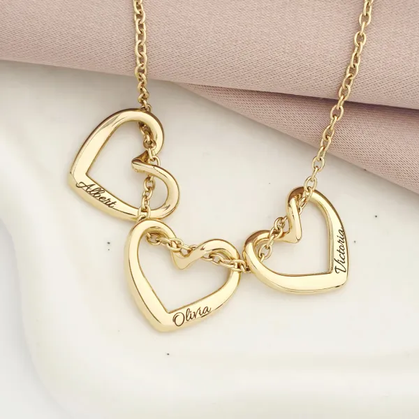 Lantisor Cuore - Inimi personalizate - Otel Inoxidabil 316L