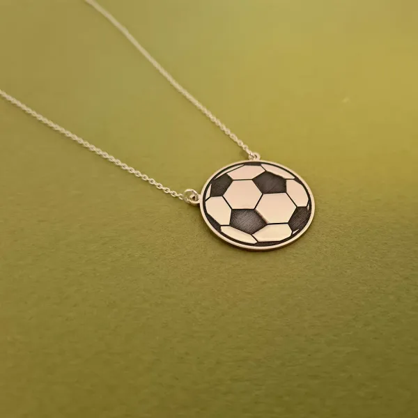 Lantisor Minge de Fotbal - Argint 925