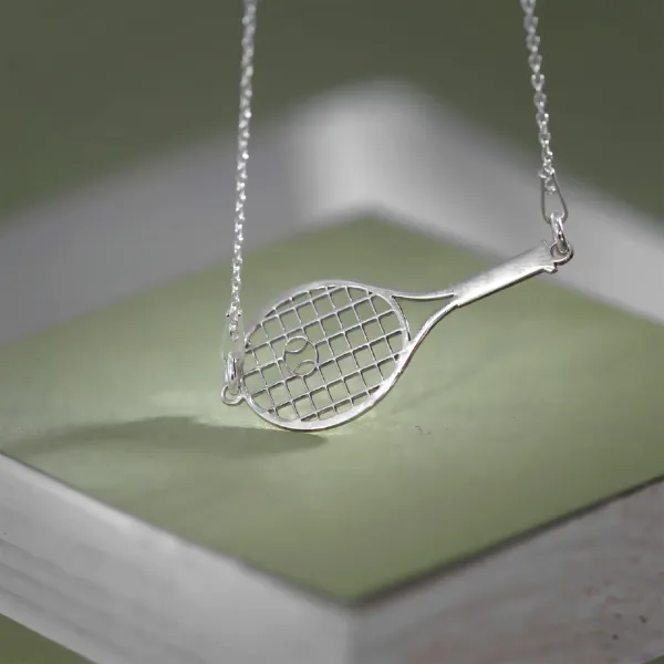 Lantisor Racheta de tenis - Argint 925