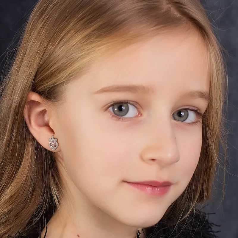 Cercei Disney coroana Princess - Argint 925 si Cubic Zirconia si Cristale picture - 5