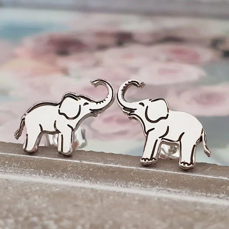 Cercei Elefant - Argint 925, surub picture - 5