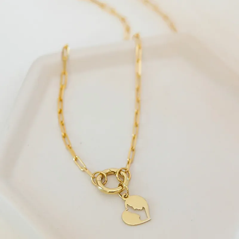 ELM-Origin – Lănțișor bază MINI PAPERCLIP – Argint placat cu Aur Galben 18K picture - 6