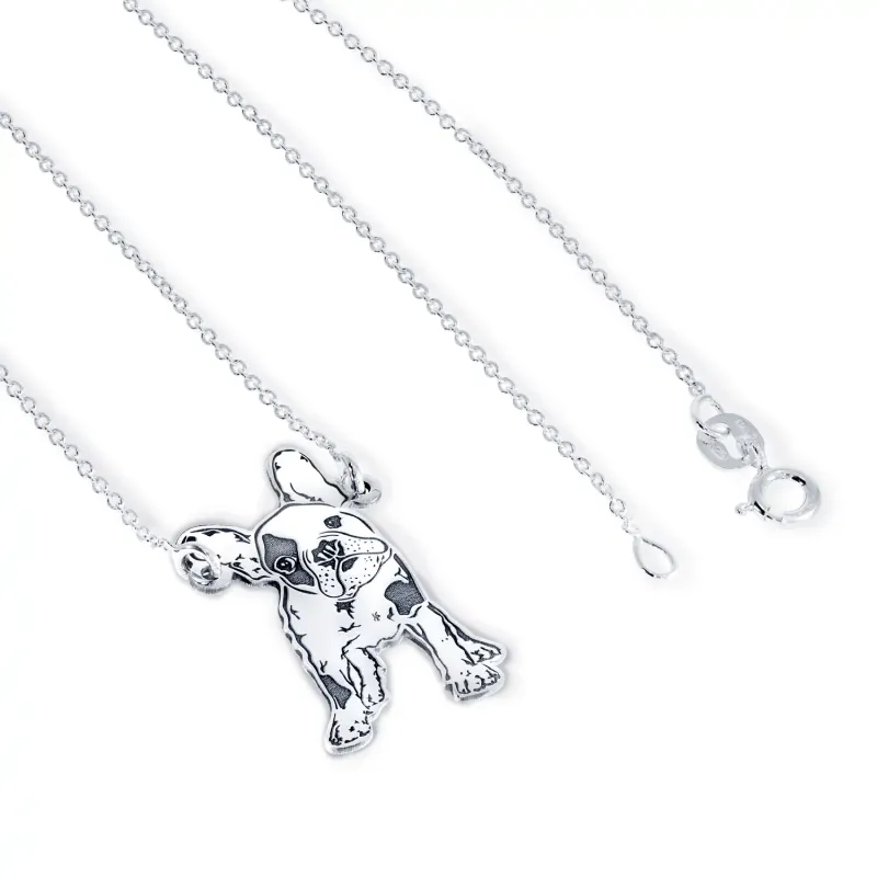 Lantisor cu pandantiv BULLDOG - Argint 925 picture - 5