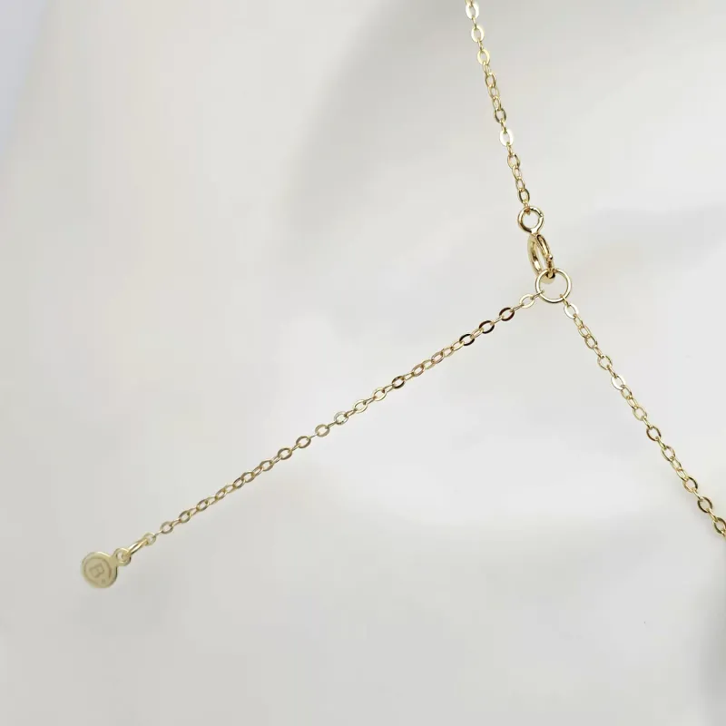 Lantisor My love - Pietre Granat & Pandantiv Inima - Argint placat cu Aur Galben 18K picture - 7