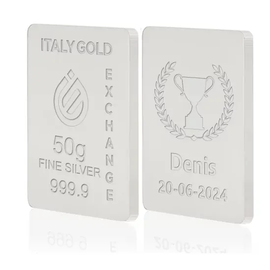Lingou Argint Pur 999.9 de 50g Personalizat picture - 9