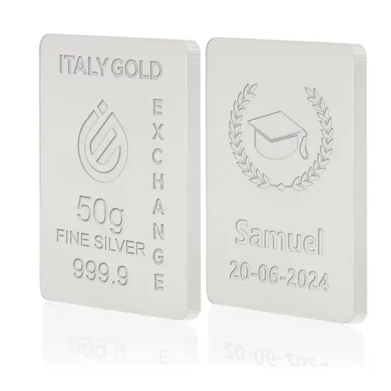 Lingou Argint Pur 999.9 de 50g Personalizat picture - 12