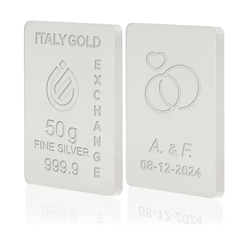 Lingou Argint Pur 999.9 de 50g Personalizat picture - 14