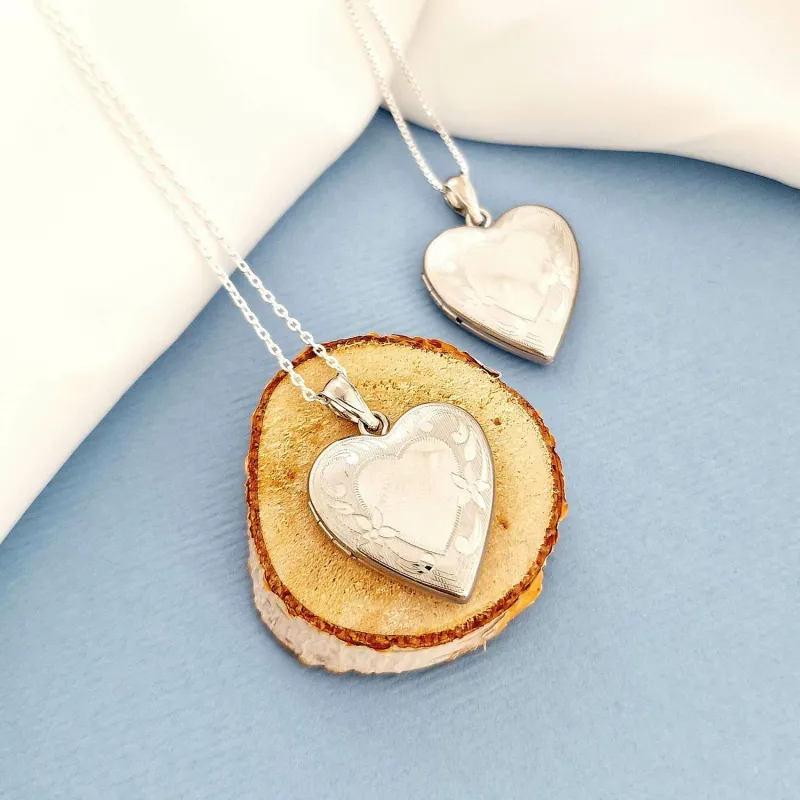Medalion inima cu poze in interior - Love Bouquet - Argint 925 Rodiat picture - 8