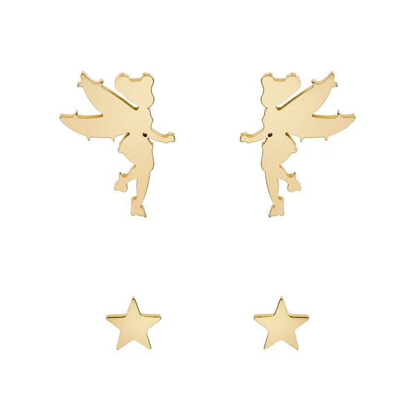 Set Cercei Disney Tinker Bell - Otel Medical Inoxidabil Auriu