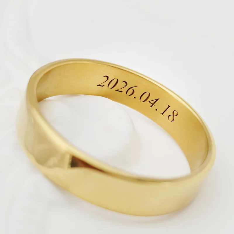 Verigheta Amprenta inimii - Argint placat cu Aur Galben 18K picture - 5