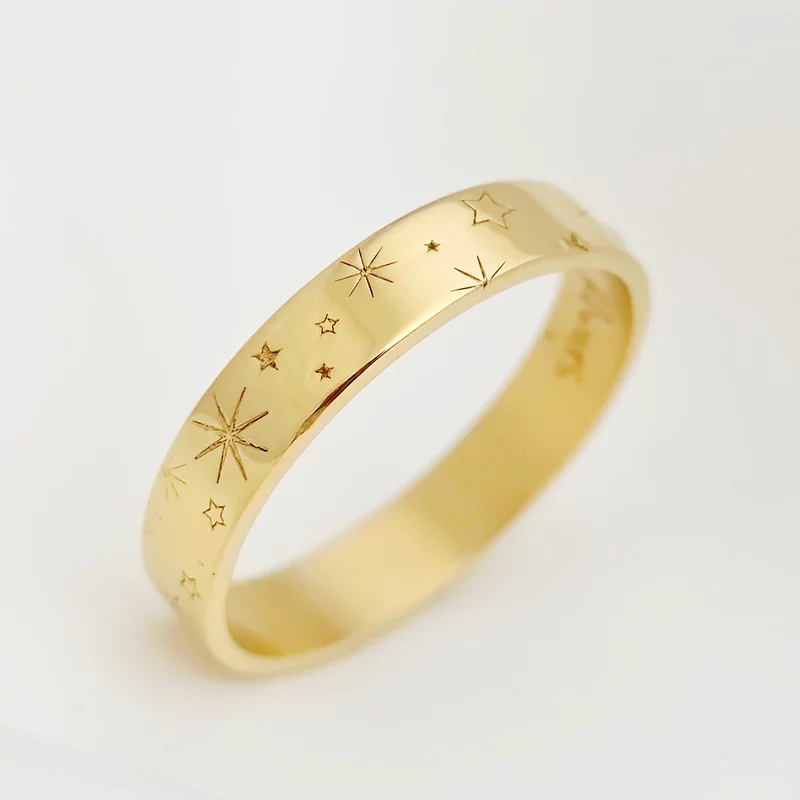 Verigheta Cosmos dama - Argint placat cu Aur Galben 18K - Diamant natural alb picture - 4