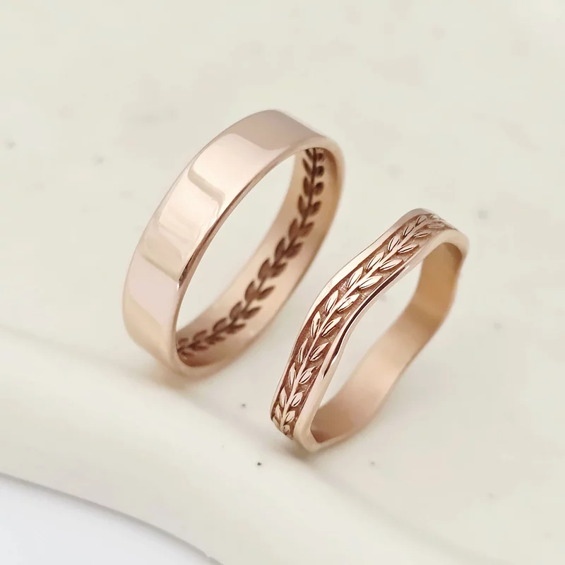 Verigheta Dragostea infinita barbat - Argint placat cu Aur Roz 18K picture - 4