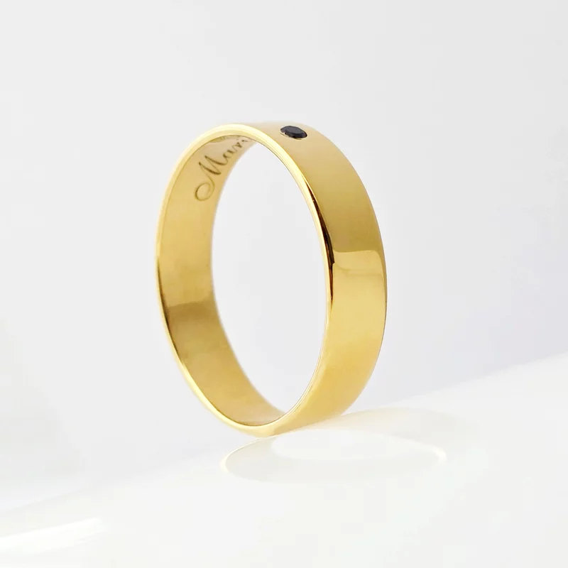Verigheta Iubire pura - Argint placat cu Aur Galben 18K - Diamant natural picture - 7