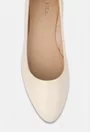 Balerini dama bej deschis din piele naturala