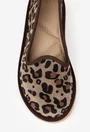 Balerini dama din piele naturala animal print