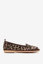 Balerini dama din piele naturala animal print