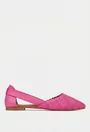 Balerini dama fuchsia din piele naturala