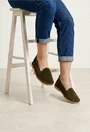 Balerini dama kaki din piele intoarsa