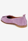 Balerini dama mov din piele intoarsa