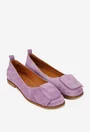 Balerini dama mov din piele intoarsa