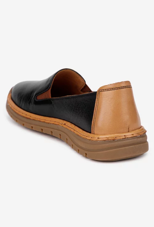 Balerini dama negri cu maro din piele naturala