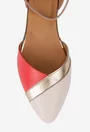 Balerini dama NUR din piele multicolora