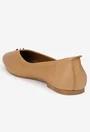 Balerini dama NUR maro din piele naturala cu ornament