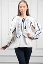 Bluza alba accesorizata