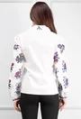 Bluza alba cu broderie florala
