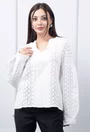 Bluza alba cu model