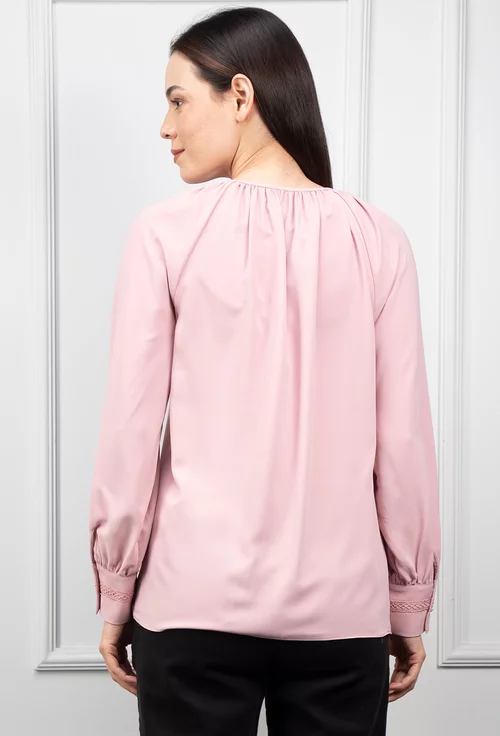Bluza roz pudra