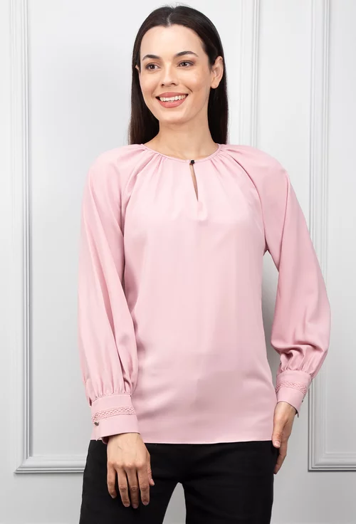 Bluza roz pudra