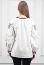 Bluza stil ie alba cu broderie