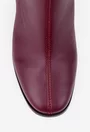 Botine dama bordo din piele naturala