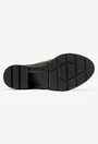 Botine dama kaki din piele intoarsa cu elastic in laterale