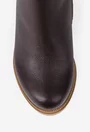 Botine dama maro din piele texturata