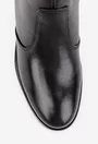 Botine dama negre din piele naturala