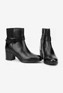 Botine dama negre din piele naturala