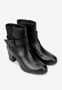 Botine dama negre din piele naturala