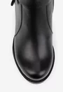 Botine dama negre din piele naturala