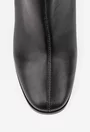 Botine dama negre din piele naturala