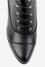 Botine dama negre din piele naturala