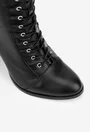 Botine dama negre din piele naturala