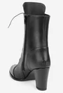 Botine dama negre din piele naturala
