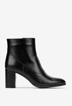 Botine dama negre din piele naturala 36