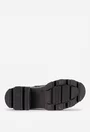 Botine dama negre din piele texturata