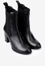 Botine dama negre NUR din piele naturala