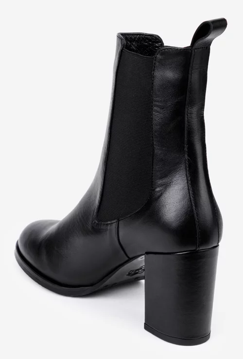 Botine dama negre NUR din piele naturala